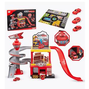 Pista de carreras juguete interactivo para niños