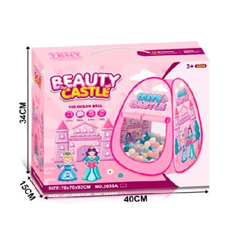 Carpa Infantil Piscina 100 Pelota Castillo Cute Juego Niños 4