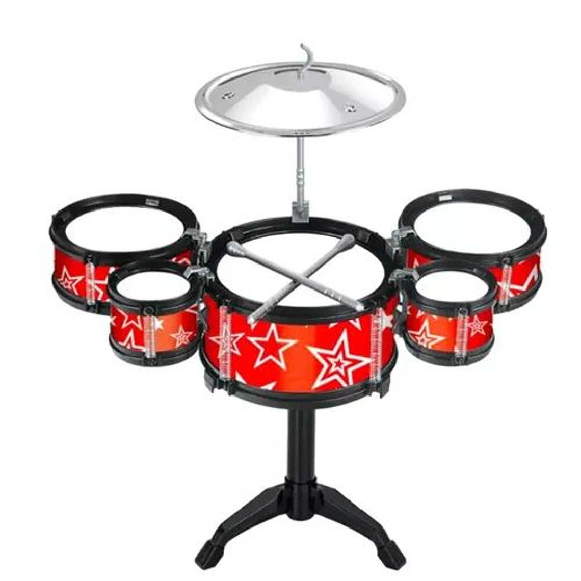 Mini Batería Musical Juguete Infantil 7 Pcs Jazz Drum Niños 1
