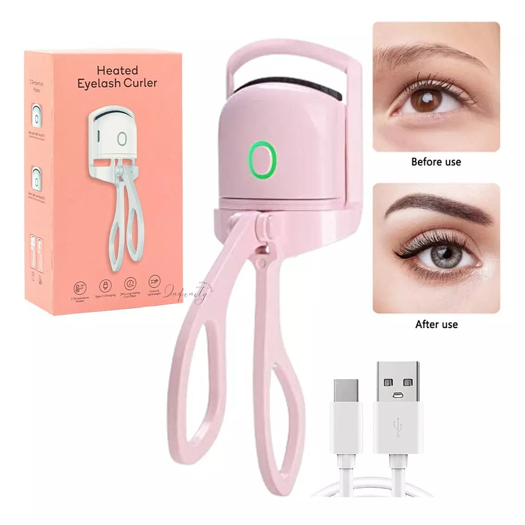 Rizador De Pestañas Eléctrico Elegante Carga Usb 2