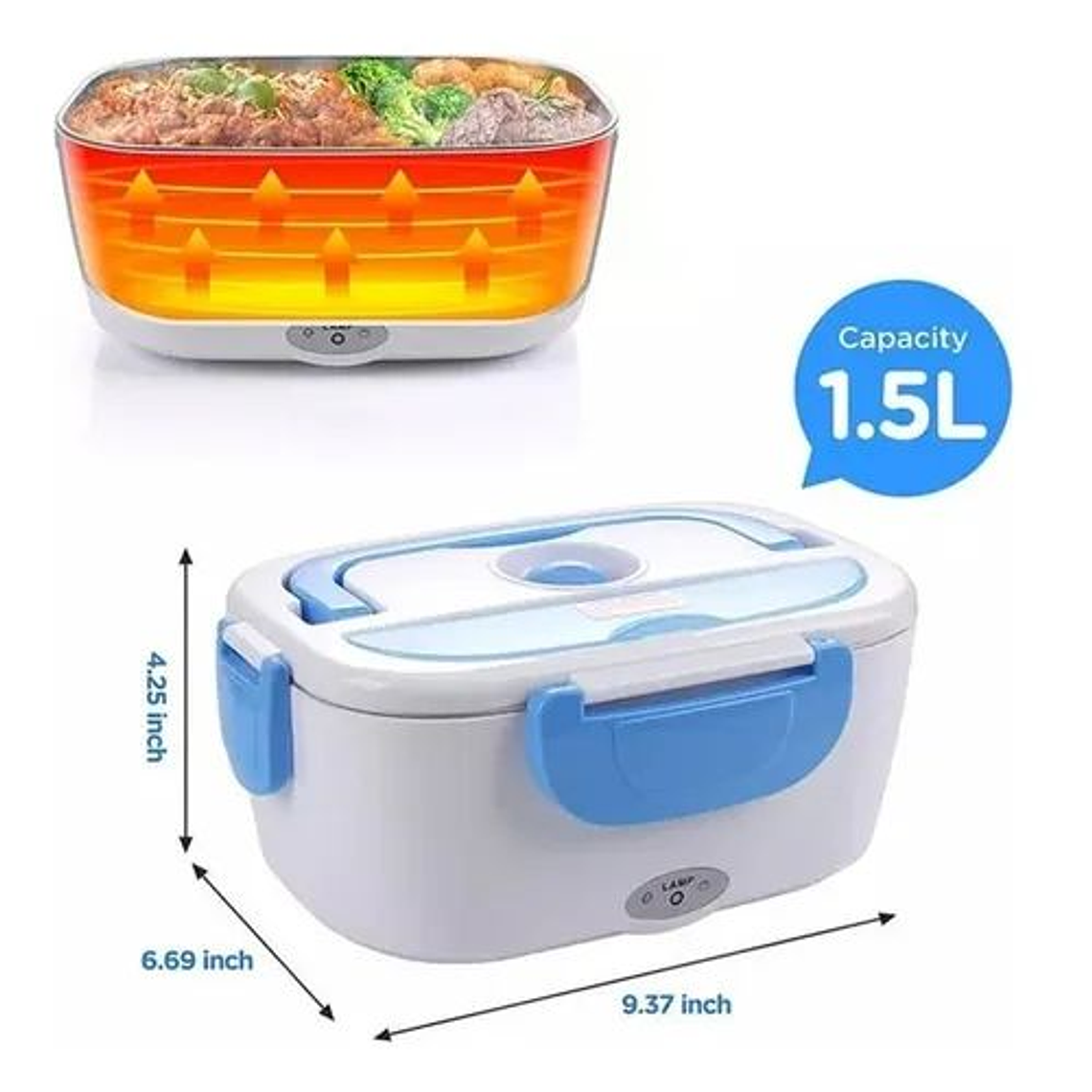 Lonchera Eléctrica Portátil Loncheras Eléctricas De Comida 3