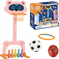 SET DE JUEGOS 4 EN 1 BALONCESTO, BOLOS, PORTERÍA, FÚTBOL + ACCESORIOS - Miniatura 1
