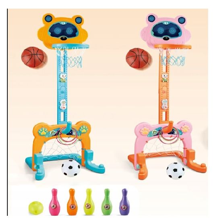 SET DE JUEGOS 4 EN 1 BALONCESTO, BOLOS, PORTERÍA, FÚTBOL + ACCESORIOS 3