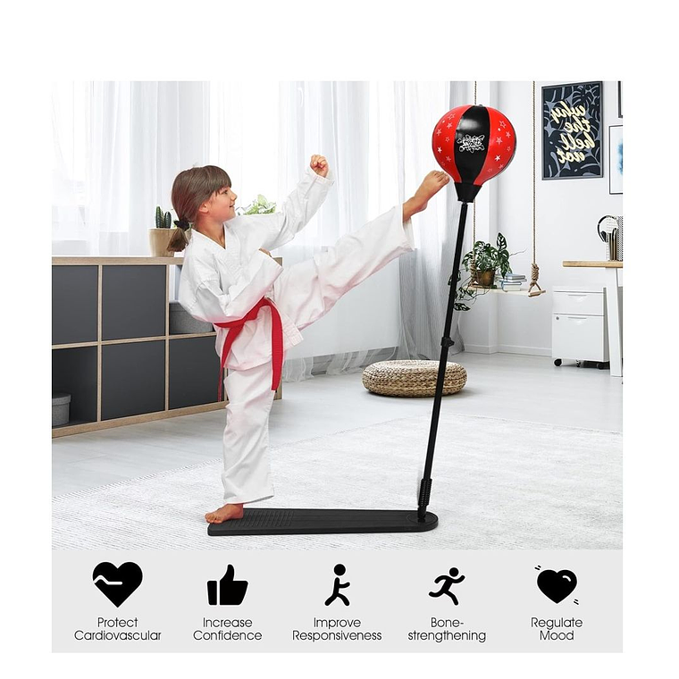 SET DE BOXEO CON GUANTES Y PELOTA DE BOXEO PARA NIÑOS 2