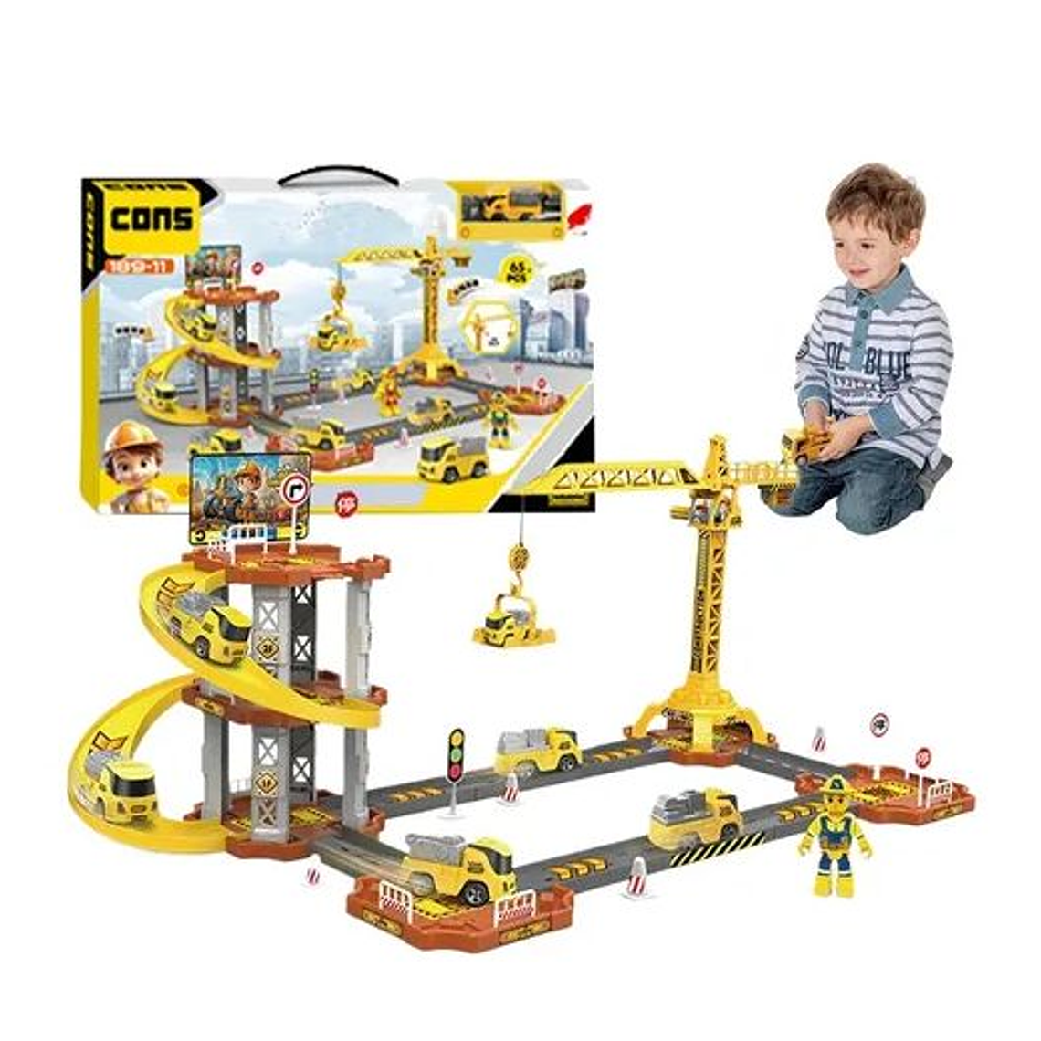 pista Rampa De Autos De Juguete Con Lanzadores Interactivos 1