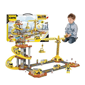 pista Rampa De Autos De Juguete Con Lanzadores Interactivos