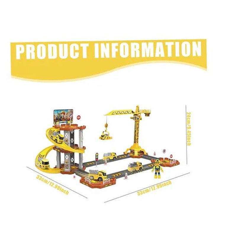 pista Rampa De Autos De Juguete Con Lanzadores Interactivos 2