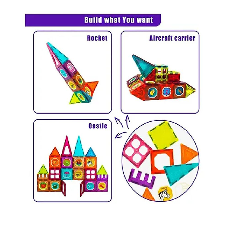 Juego Bloques Magnéticos 48 Piezas 3