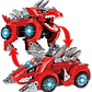 Auto transformable en dinosaurio Música con iluminación - Miniatura 1