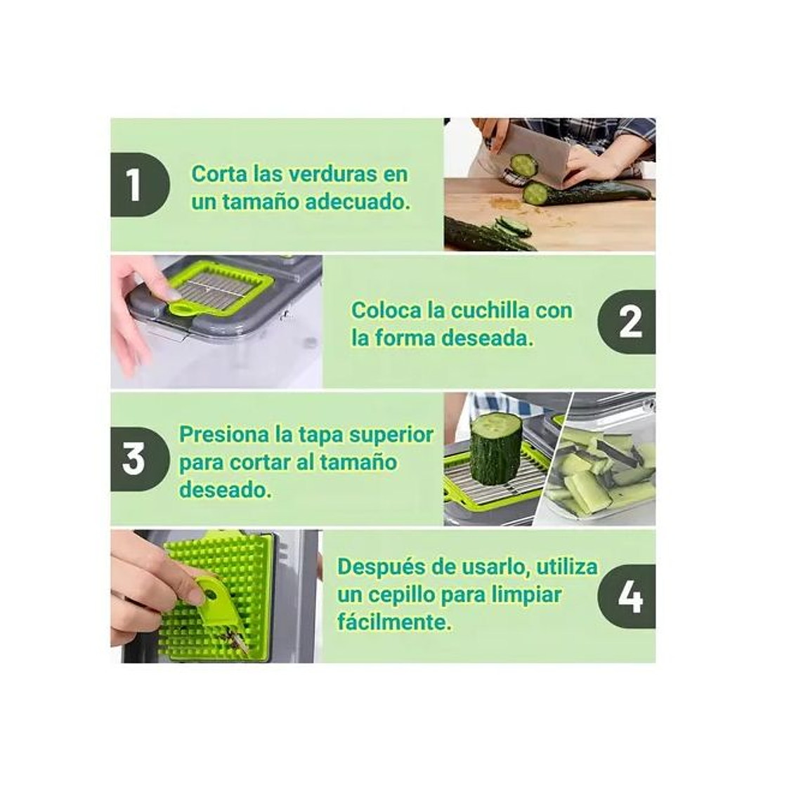 Cortador Rallador De Verduras, Frutas, quesos 22 Piezas 4