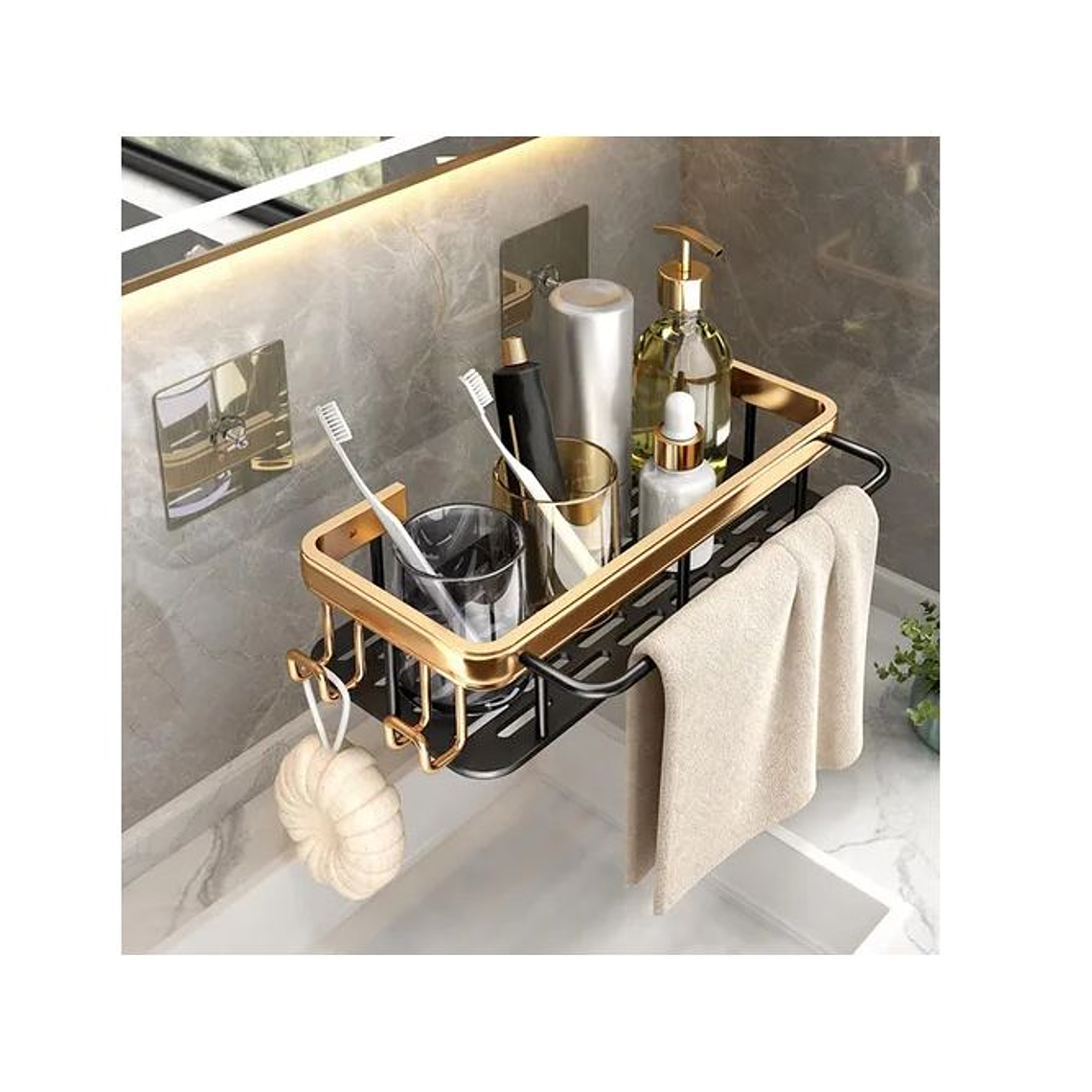 REPISA DE DUCHA ADHESIVAS DE METAL PARA BAÑO 2