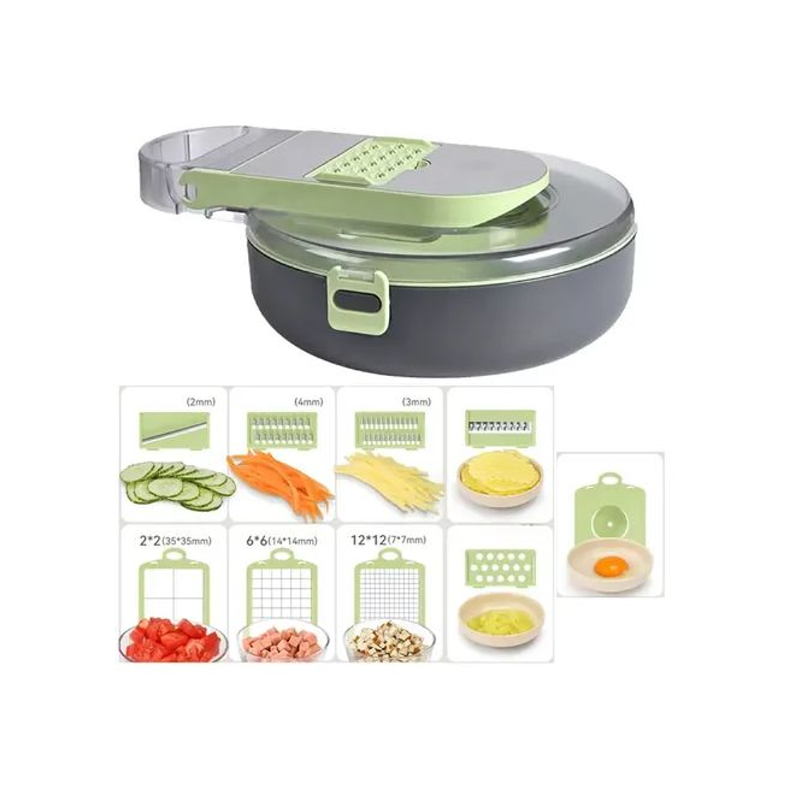 Cortador De Verduras Multifuncional Manual 9 En 1 3