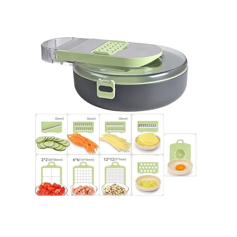 Cortador De Verduras Multifuncional Manual 9 En 1 3