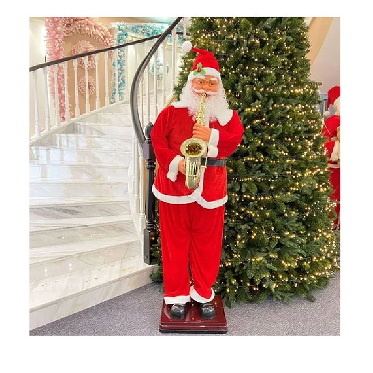 Viejo Pascuero grande con musica y movimiento 180cm 1