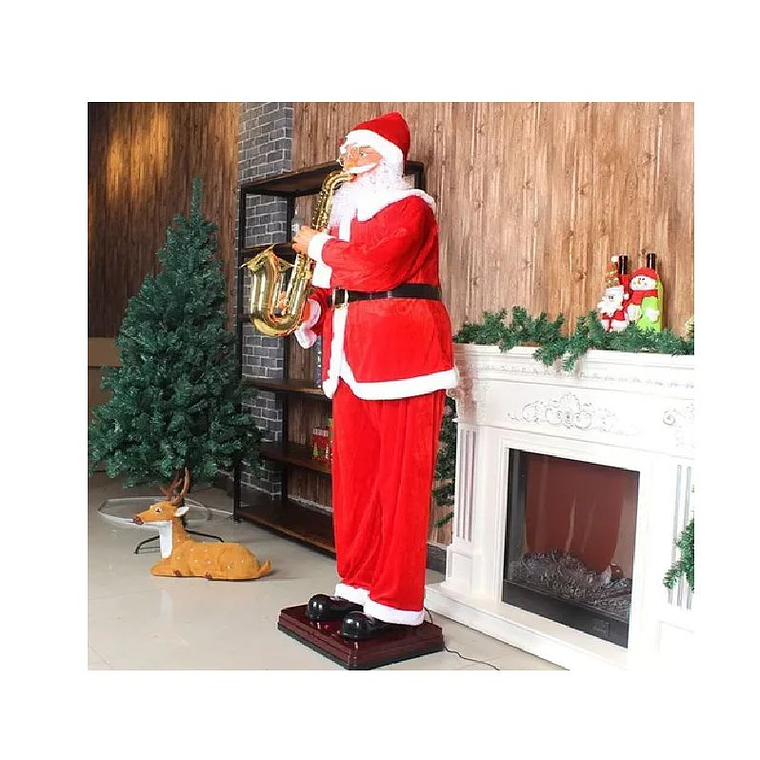 Viejo Pascuero grande con musica y movimiento 180cm 3