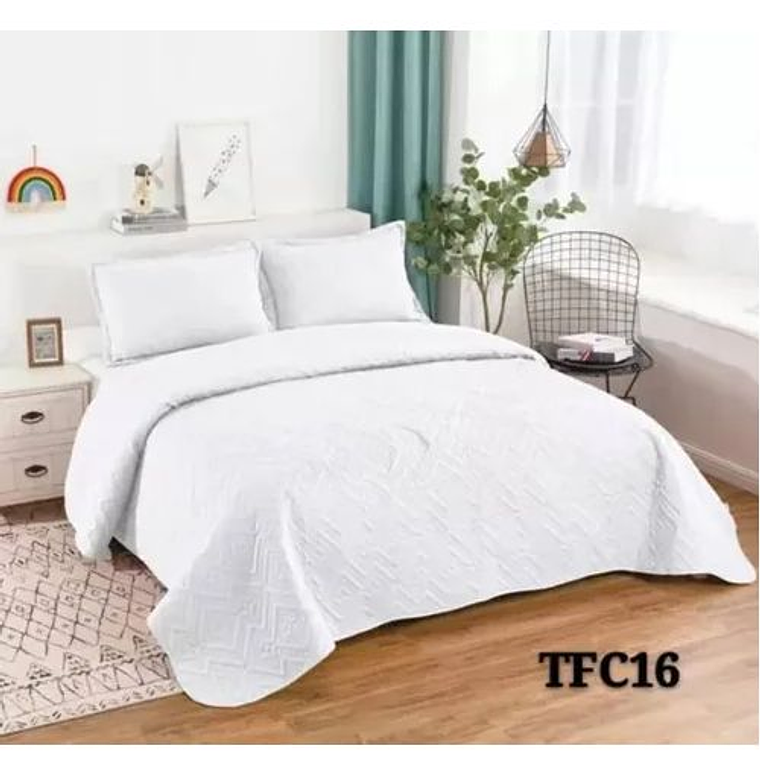 Cubrecama Quilt De Verano Cobertor Plaza Y Media +1 Funda 2