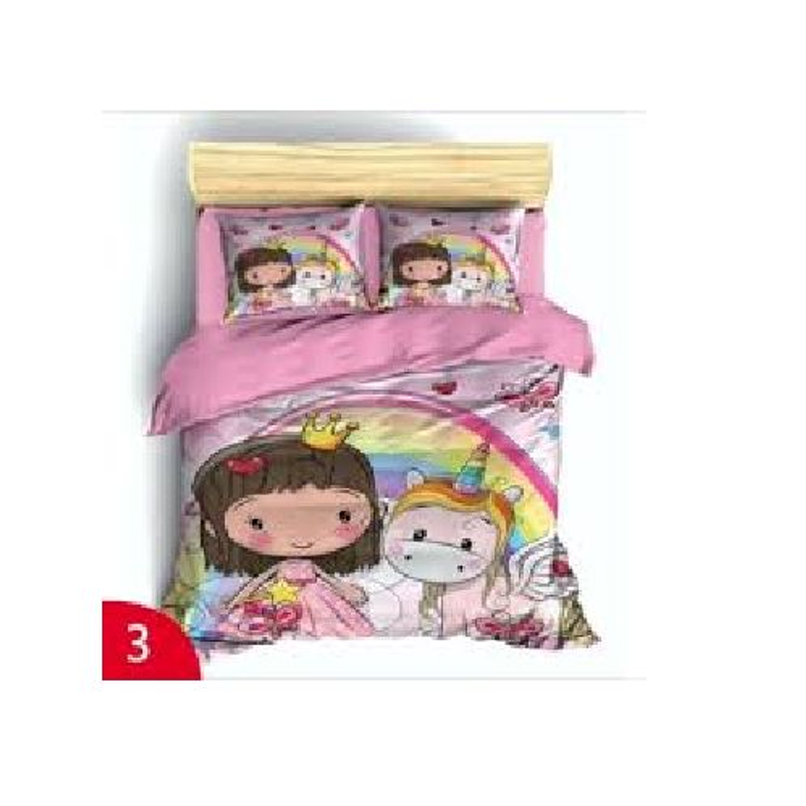 Cubrecama Quilt De Verano Cobertor Plaza Y Media +1 Funda Unicornio 2