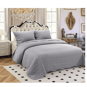 Cubrecama Quilt De Verano 2 Plazas + 2 fundas