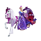 Princesa En Elegante Carruaje + Caballo Eléctrico Que Camina - Miniatura 1