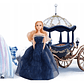 Princesa En Elegante Carruaje + Caballo Eléctrico Que Camina - Miniatura 1