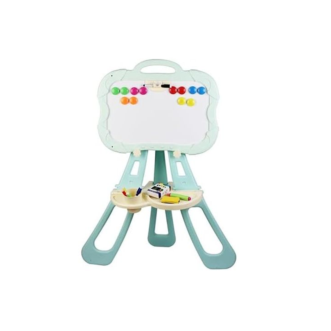 Pizarra Con Atril 3 En 1 Magnetica Doble Para Niños Y Niñas 4