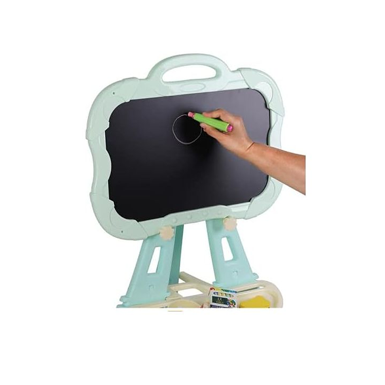 Pizarra Con Atril 3 En 1 Magnetica Doble Para Niños Y Niñas 6