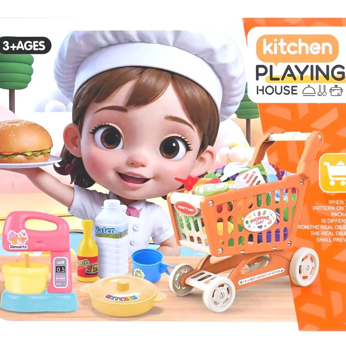 Juguete Set Carrito De Supermercado Con Accesorios 37 pzas 4