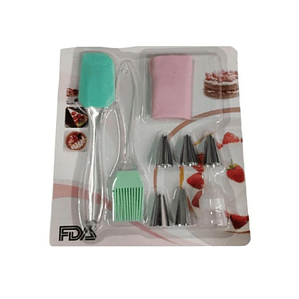 Set Decoracion Pasteleria Reposteria Espatula Manga Brocha