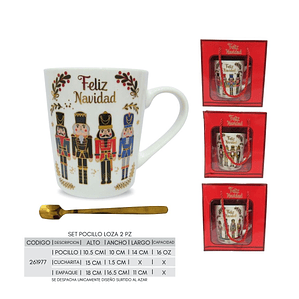 Taza Feliz Navidad Cascanuese