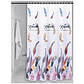 Cortina Ducha Baño 180x180 Elegante Plumas - Miniatura 1