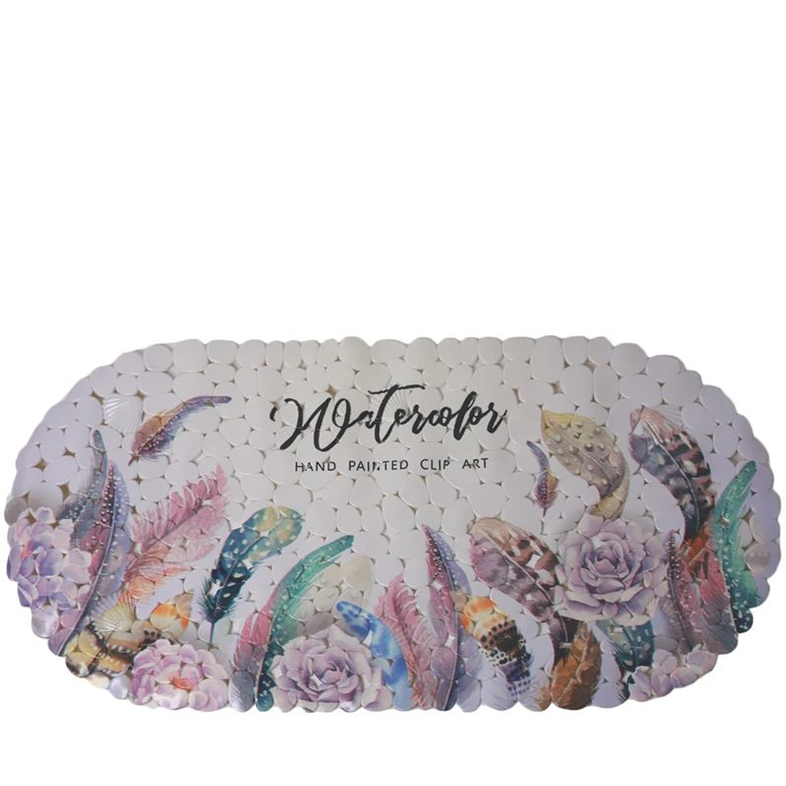 Set Alfombra De Baño Plumas 3 piezas 3