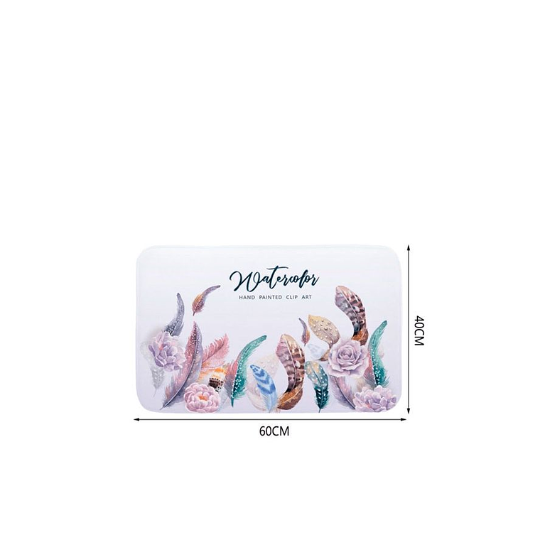 Alfombra De Baño Absorbente Suave Bajada De Baño Plumas 2