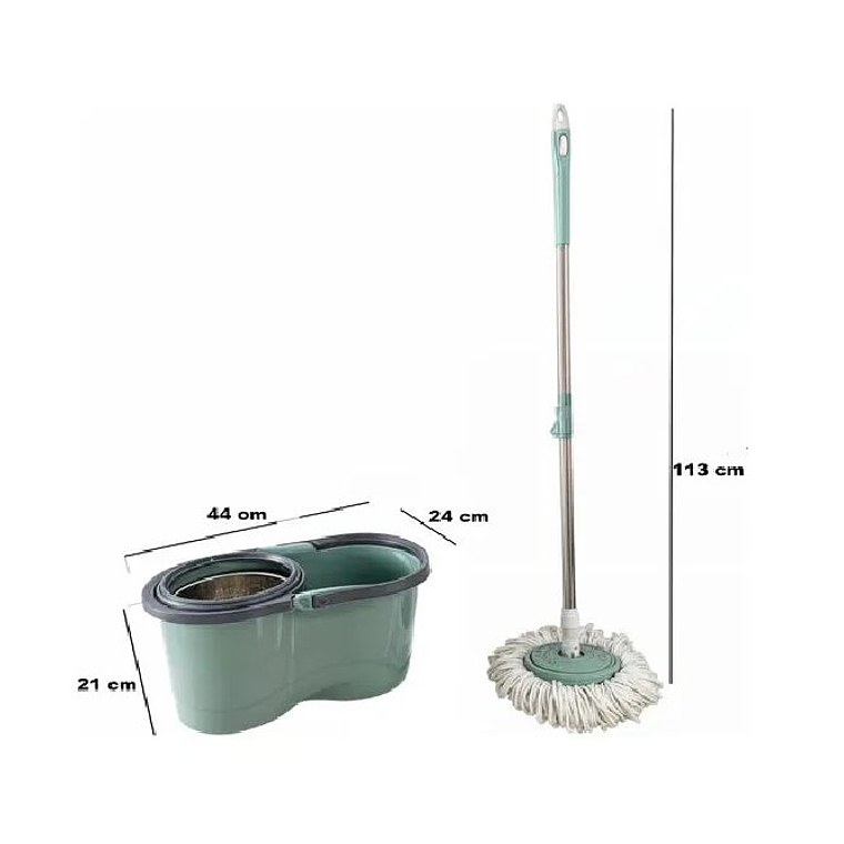 Mopa 360° Trapeador Trapero Microfibra Limpiador +centrifuga 3