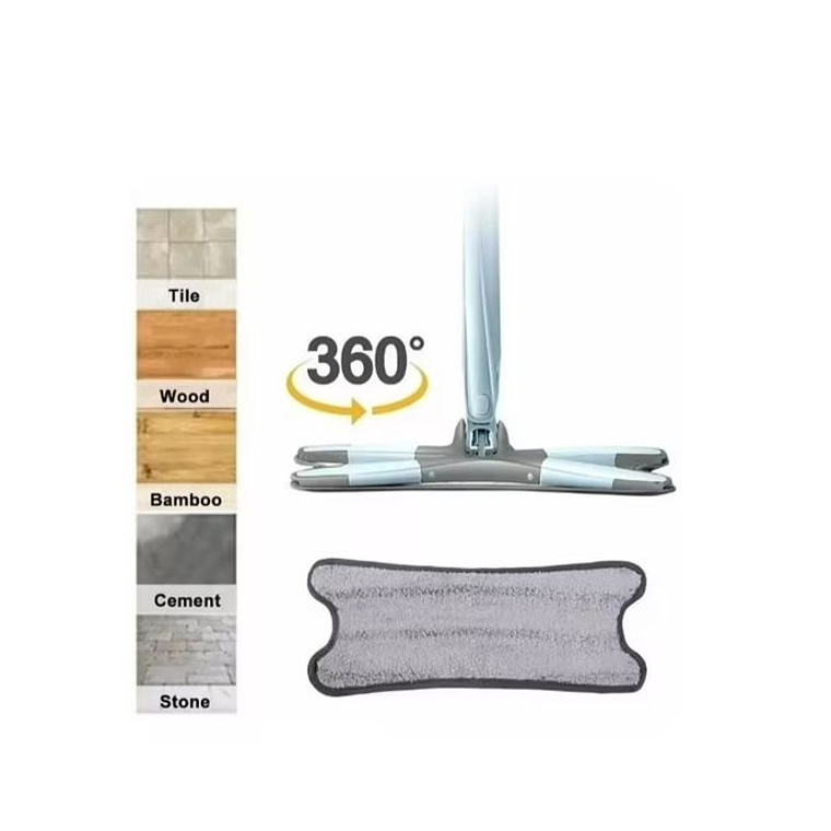 Trapeador Magica Exprimidor Pisos Ventanas Microfibra 360° 2
