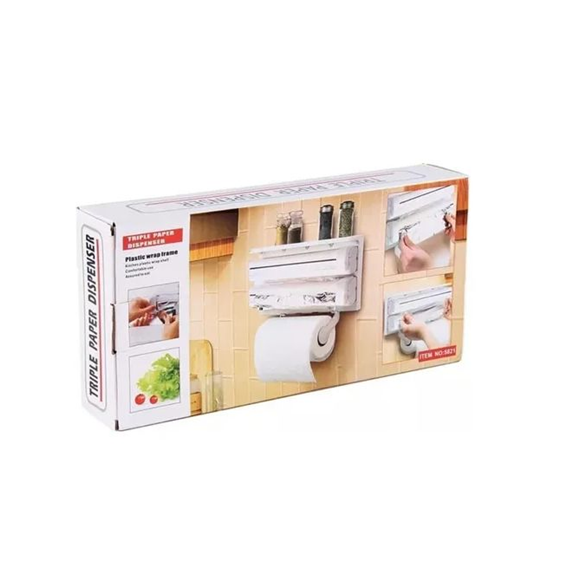 Dispesandor De Papel Cocina Corta Facil 2