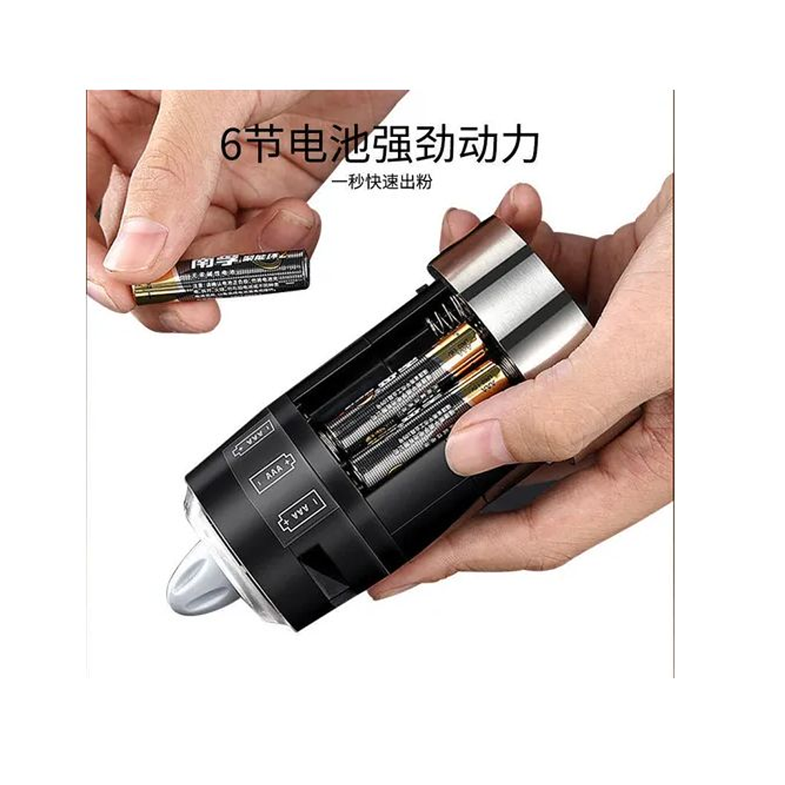 Molino Pimienta Sal Electrico Portatil Moledor Multiusos 3