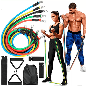 Set De 11 Piezas Bandas De Resistencia Tubulares, Fitness