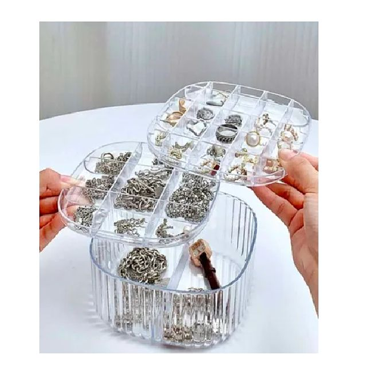 Joyero Acrílico Organizador De Joyas De 3 Niveles 4