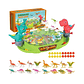 Juegos Didactico Para 2 Perosnas Mesa Dinosaurios - Miniatura 2