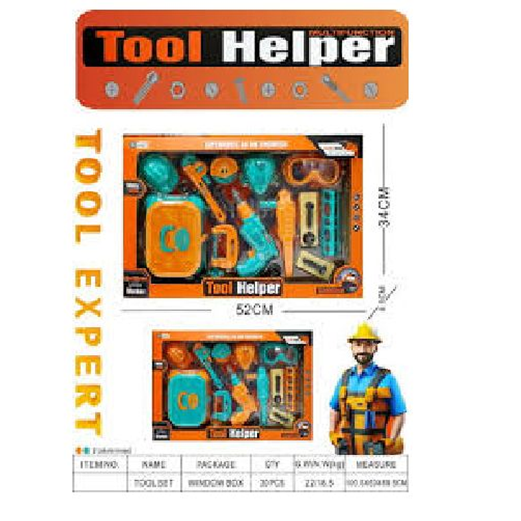 Set De Herramientas De Juguete Kit Construcción Para Niños 2