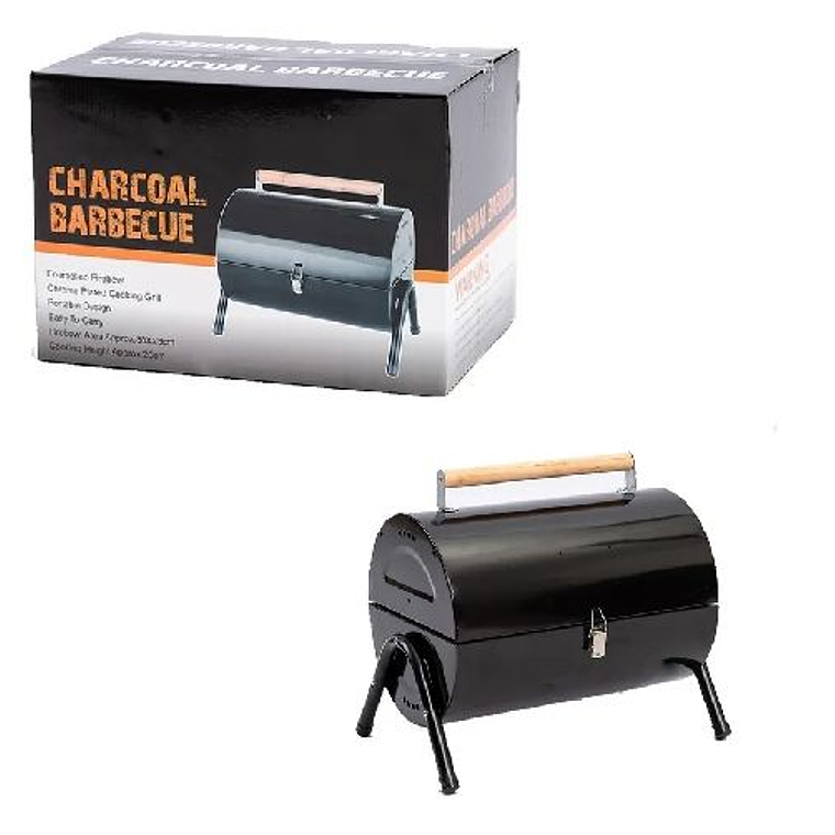 Parrilla Asador A Carbón Tipo Barril Portatil 4