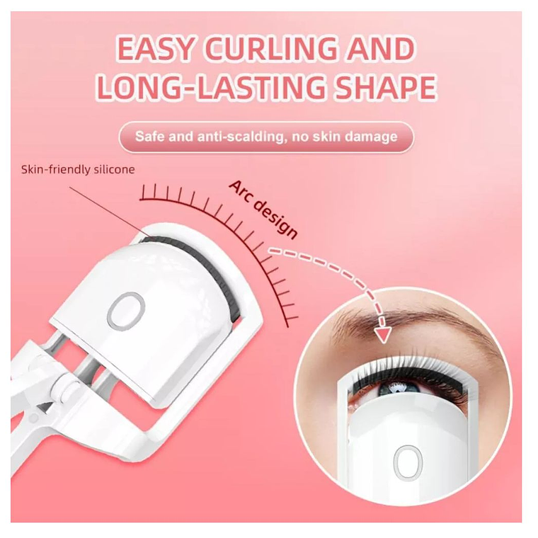 Rizador De Pestañas Eléctrico Elegante Carga Usb 2