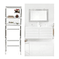 Repisa Baño Muebles Organizador Portatil Estante De Baño - Miniatura 3