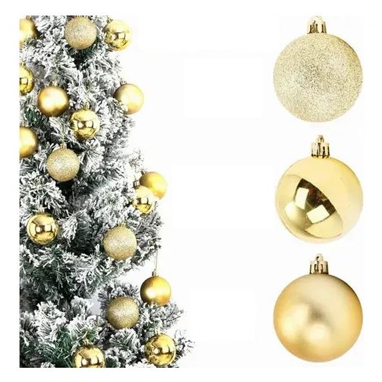 20 Esferas De Navidad Adornos Colgantes Daradas 2