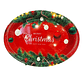 Fuente navideña rectangular bandeja plastica Oval - Miniatura 1