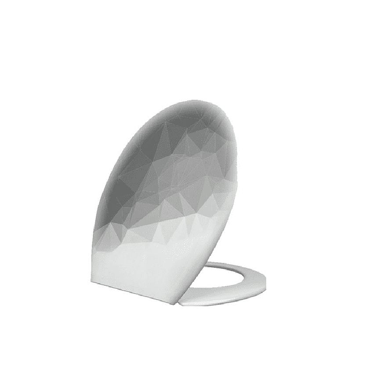 Set de Baño 9 piezas Cortina, Alfombra, Tapa, Organizador Gris 5