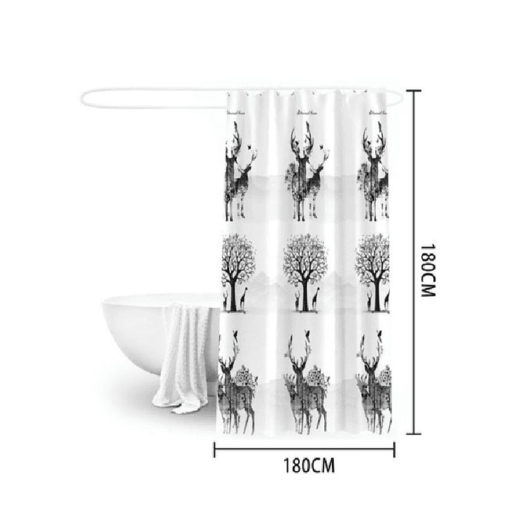 Cortina Ducha Baño 180x180 Elegante Reno 2