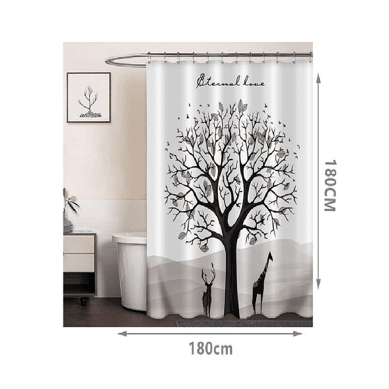 Cortina Ducha Baño 180x180 Elegante 2