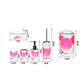 Set Juego De Baño 6 Piezas Accesorios Elegante Rosa - Miniatura 2