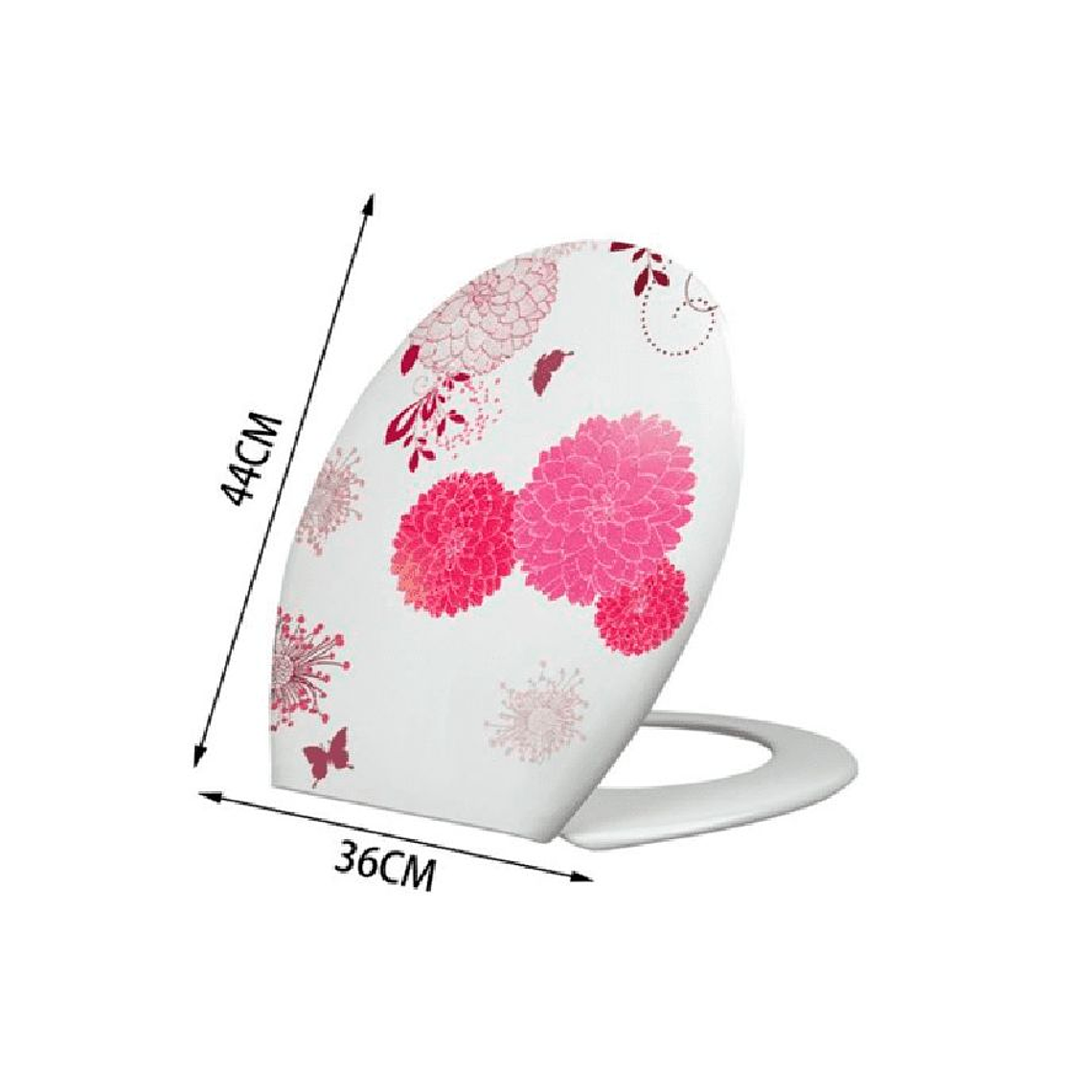Tapa de Inodoro Baño WC Asiento Rosa 2